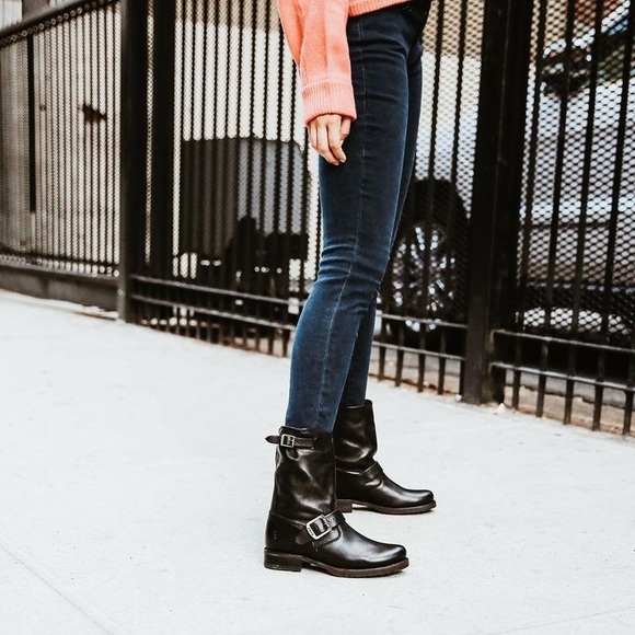 Frye Veronica Slouch Boot in Black - Picture 4 of 10